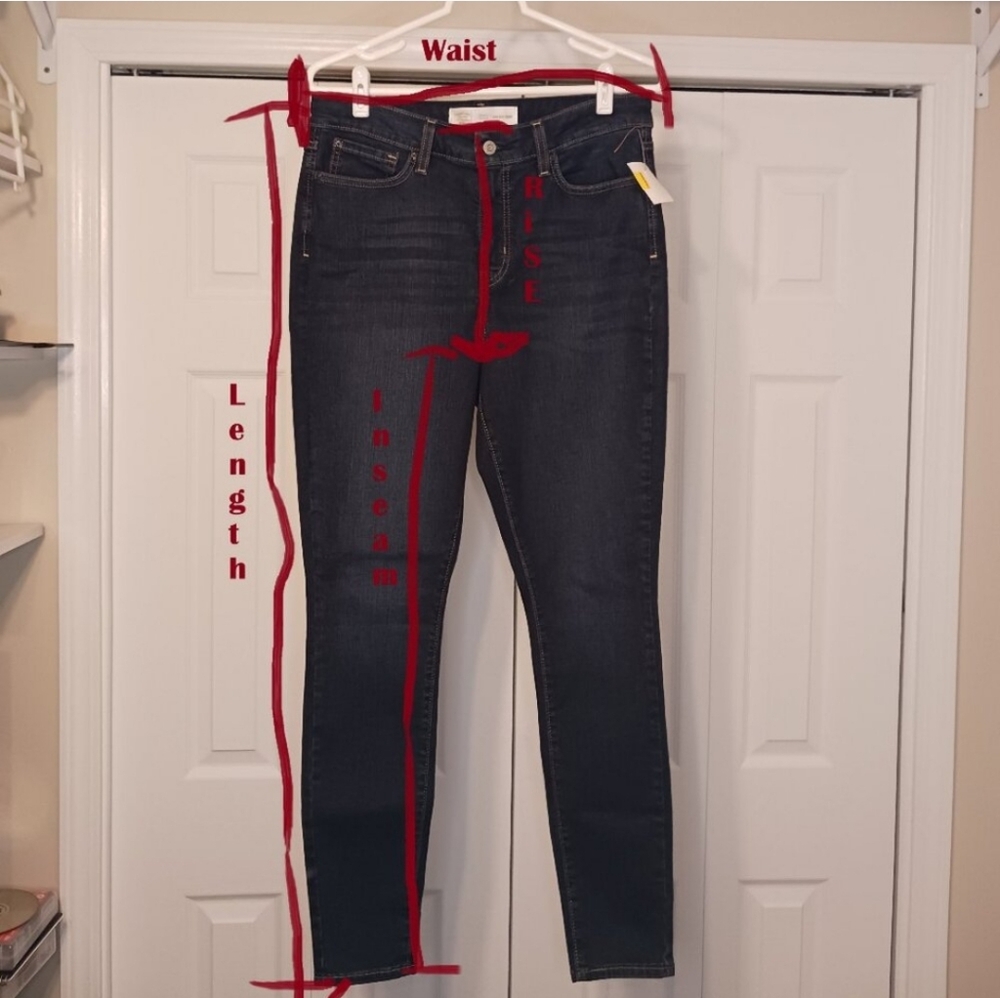 26W Lee Women's Blue Jeans - Picture 2 of 5